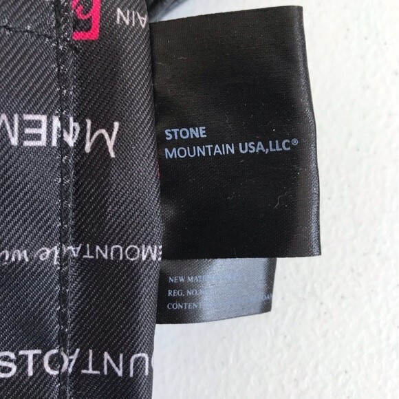 Stone Mountain Leather Black Off White Crossbody Handbag Purse Made in USA - Picture 7 of 12